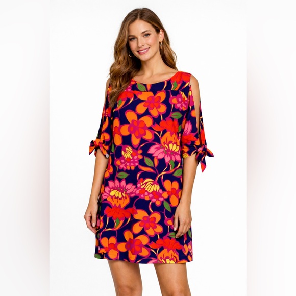 Trina Turk Dresses & Skirts - Trina Turk Vinet Floral Split-Sleeve Dress Small NWT